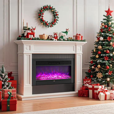 36-Inch Electric Fireplace Insert with Remote Control