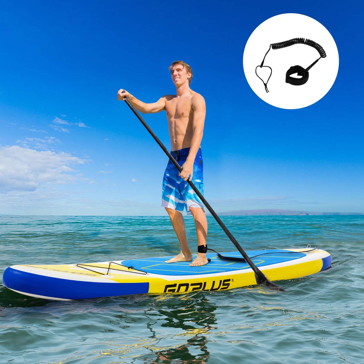 11FT Inflatable Stand Up Paddle Board with Hand Pump