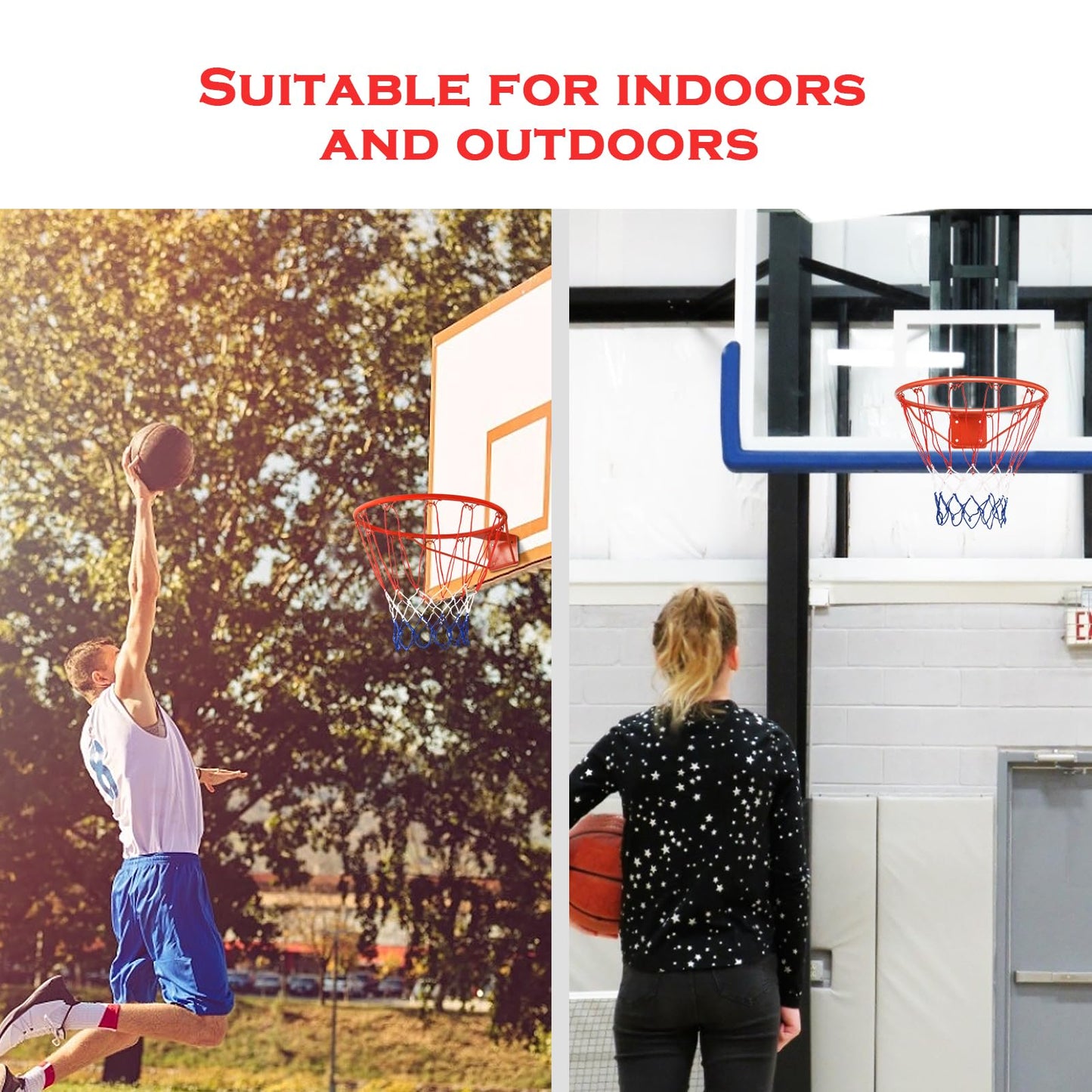 Basketball Hoop Wall Mounted for Kids Adults