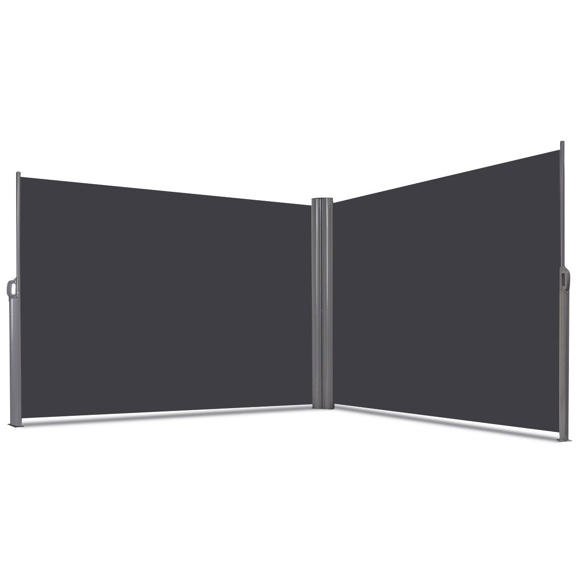 600 x 160cm Aluminium Outdoor Privacy Screen with Handle