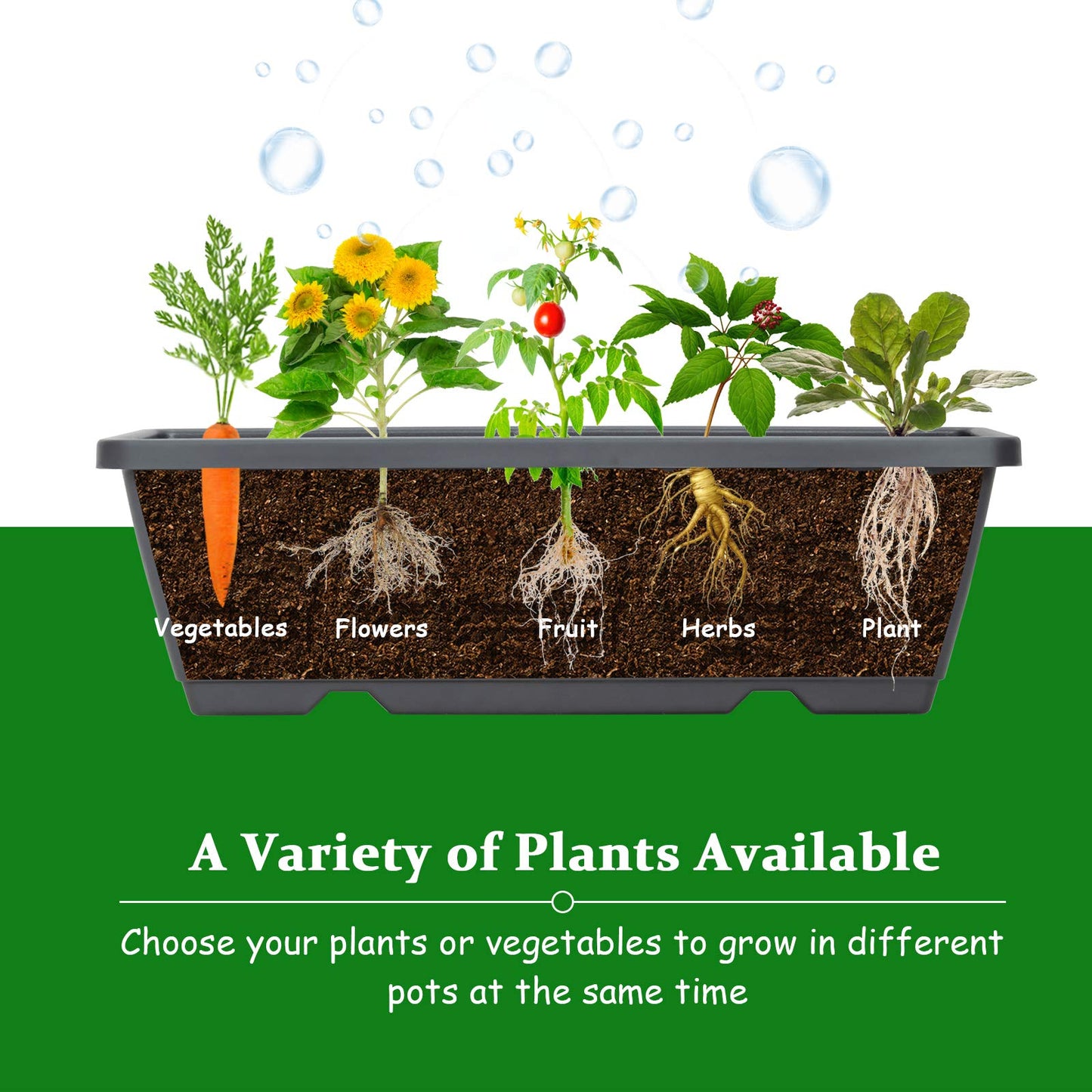 5-Tier Raised Garden Bed with 5 Removable Trays