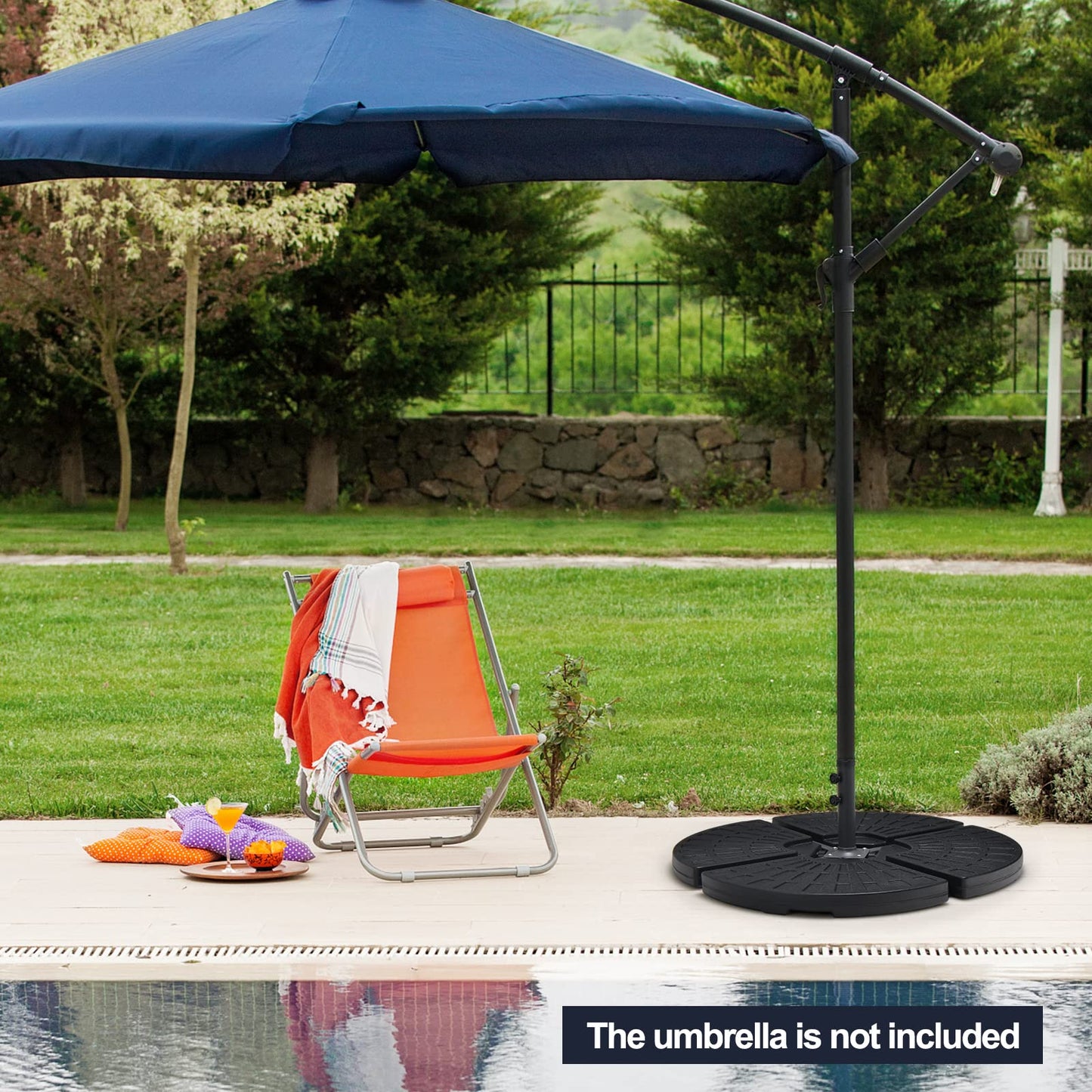 Outdoor Garden Patio Yard Cantilever Banana Umbrella Base Weight