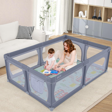 206 x 147cm Extra Large Toddler Fence with Mat