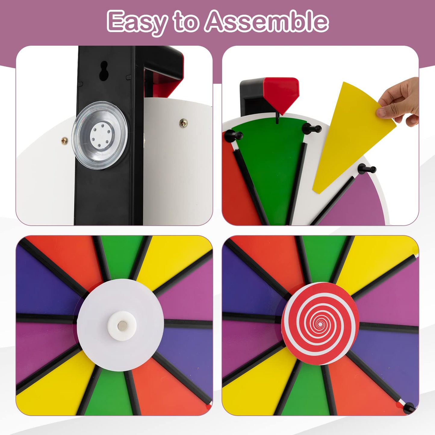 15" Color Prize Wheel with Dry Erase Marker and Eraser