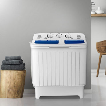 GiantexUK 8KG Compact Washing Machine and Spin Dryer Combo with Timer Control