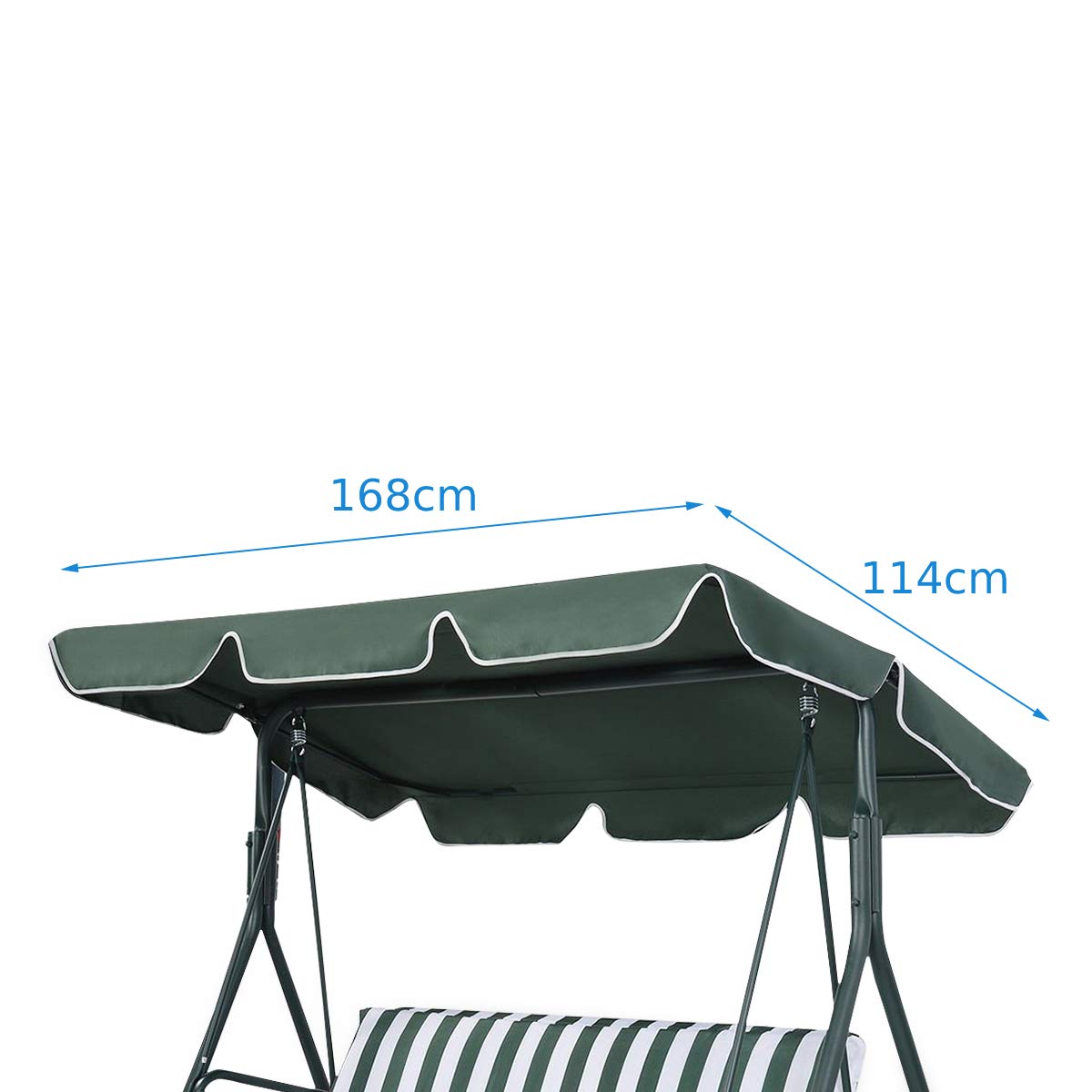 114 x 168cm Replacement Canopy for Swing