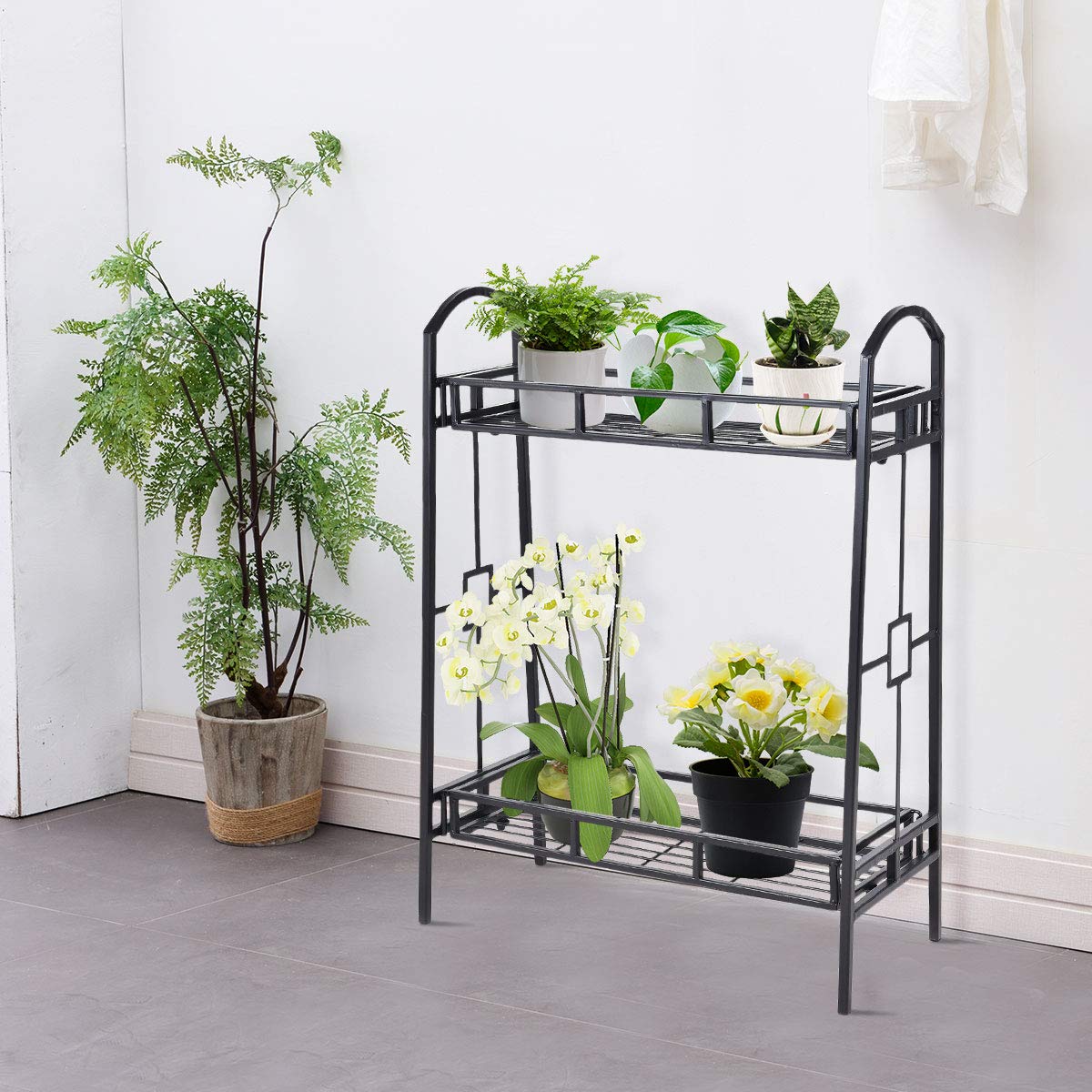 Indoor Outdoor Flower Pots Holder Display Rack