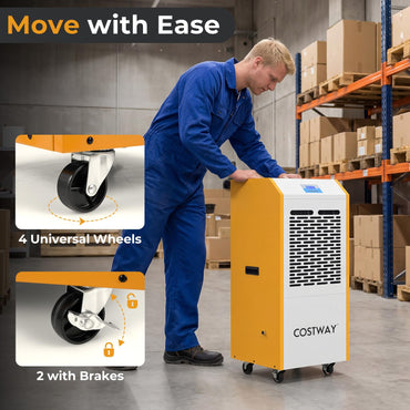 110L/Day Commercial Dehumidifier, 600m² Coverage Industrial Air Dehumidifiers Building Dryer