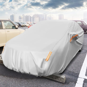 Car Cover for Automobiles Outdoor Full Cover with Cotton Lining Waterproof