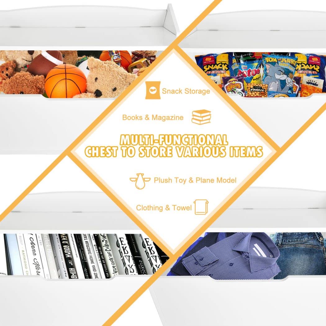 Kids Bench and Storage Chest with Cushion