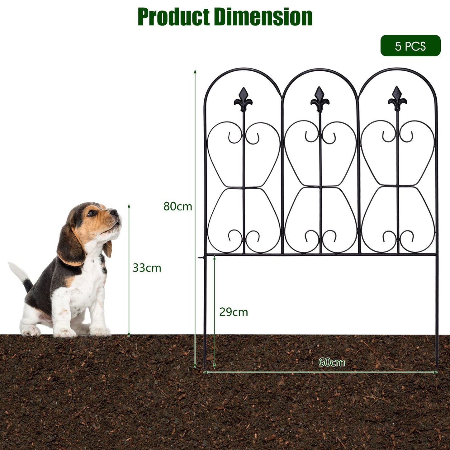 Outdoor Coated Metal Rustproof Landscape Decorative Fencing Panels