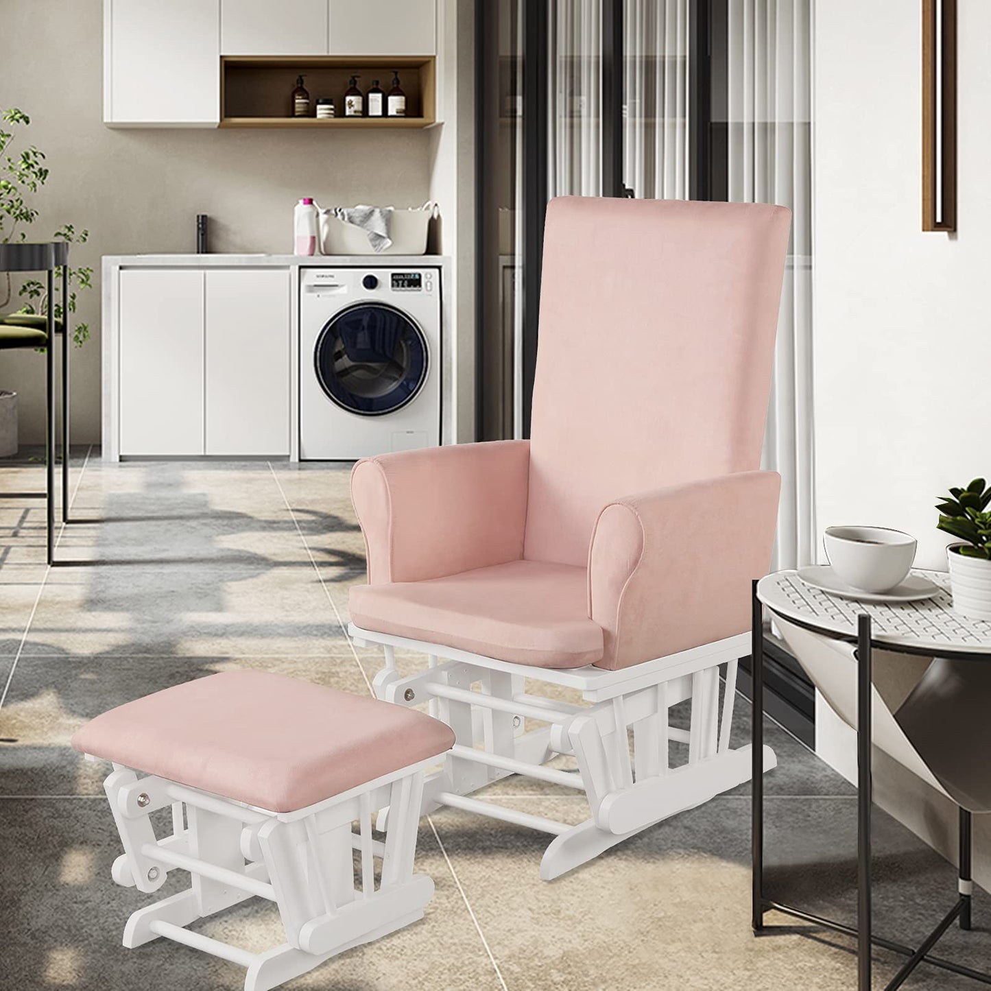 Nursing Glider and Footstool