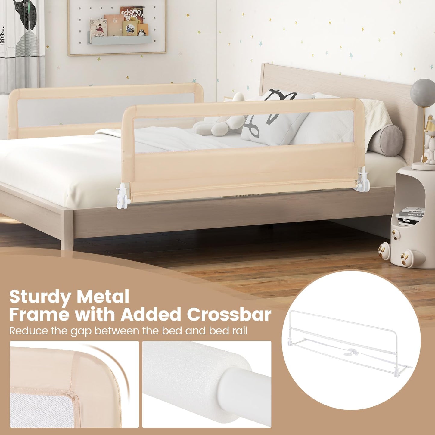 59'' Extra Long Bed Rails for Toddlers