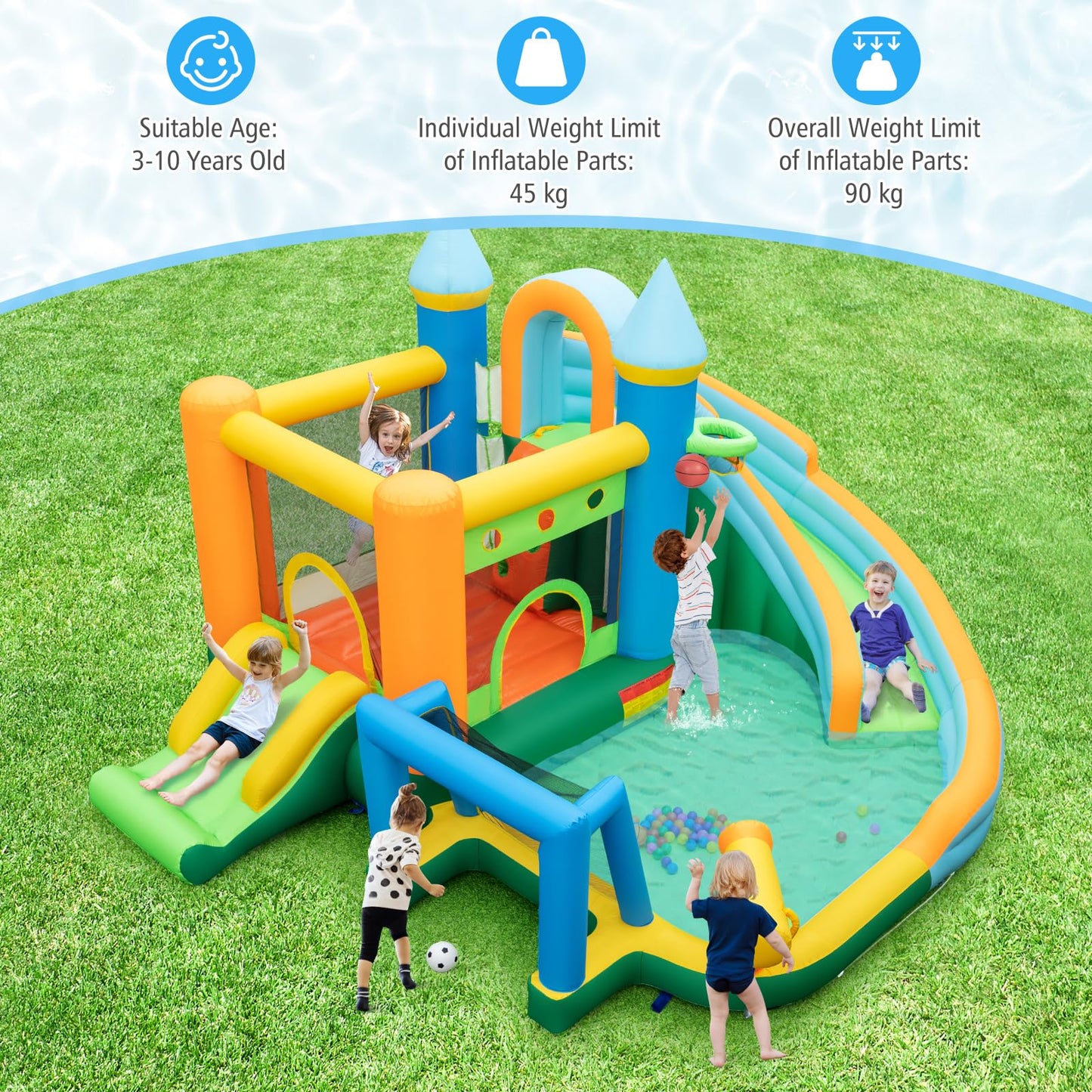 Blow Up Bounce House for Outdoor Indoor Play
