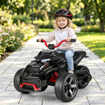 12V Kids Electric Quad Bike with Music, High/Low Speed, USB Port