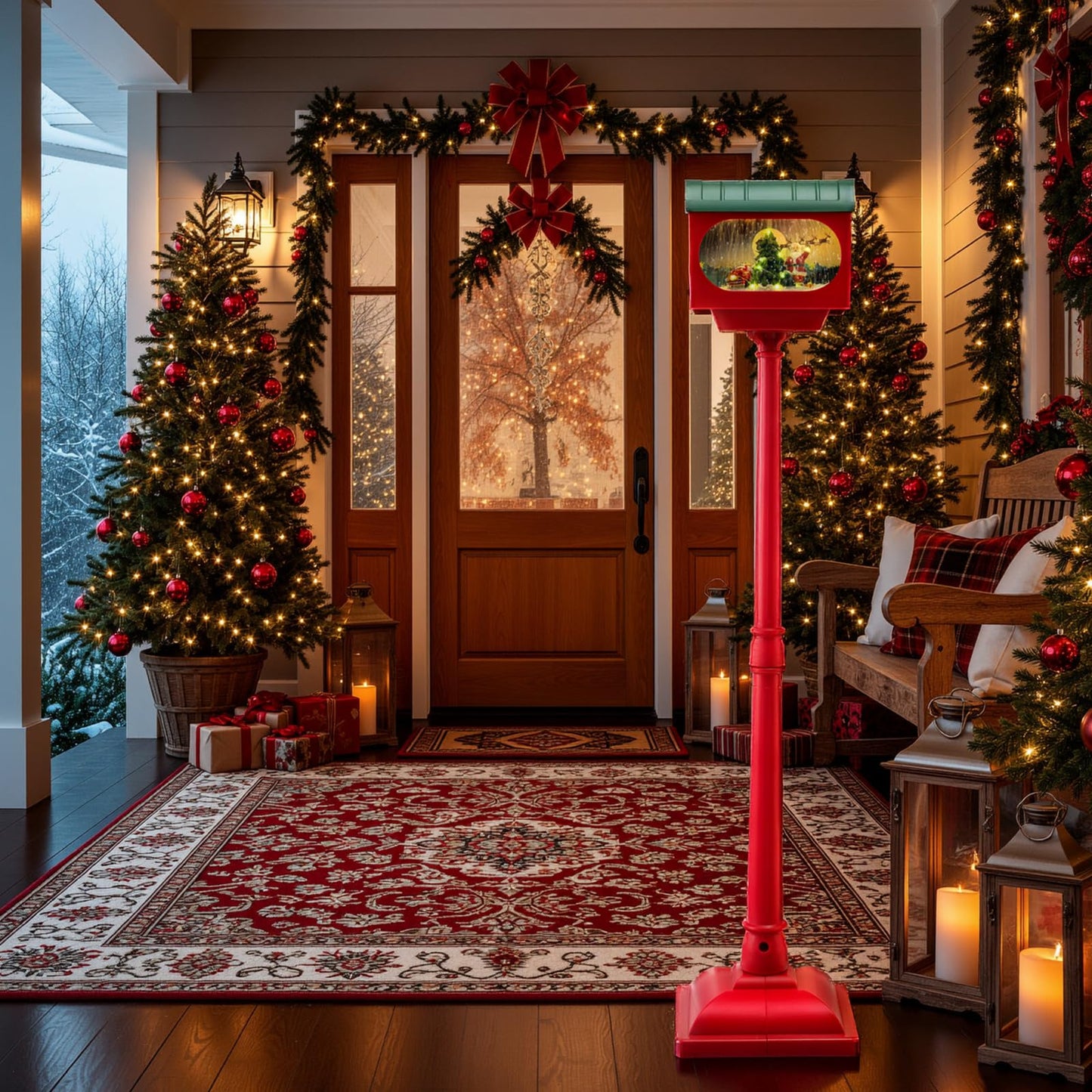 148 CM Musical Christmas Sound and Tap Activated Xmas Indoor Street Lamp