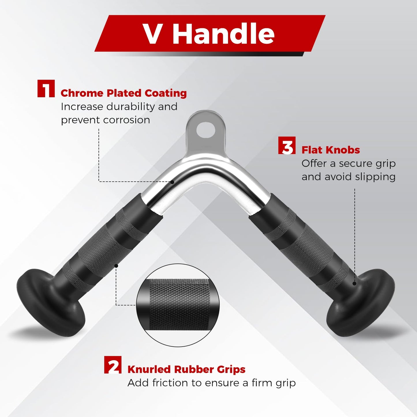 Cable Machine Attachment Set LAT Pulldown Attachments