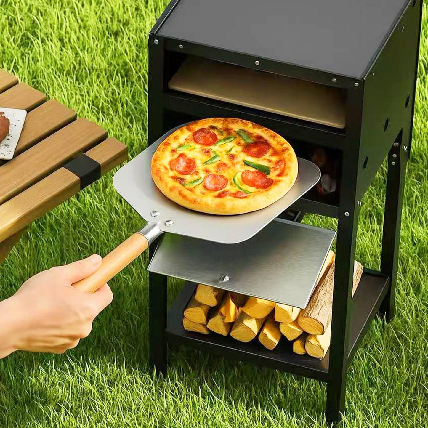 30 cm Outdoor Pizza Oven Pizza Peel and Oxford Cloth Cover