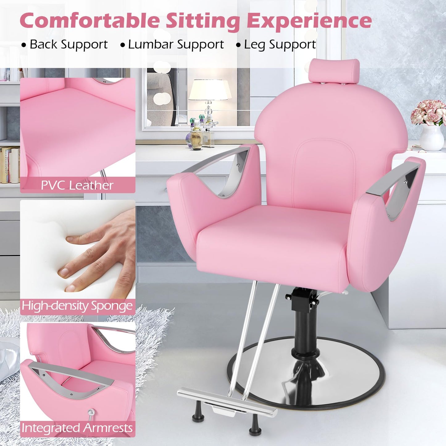 Reclining Salon Chair for Hair Stylist