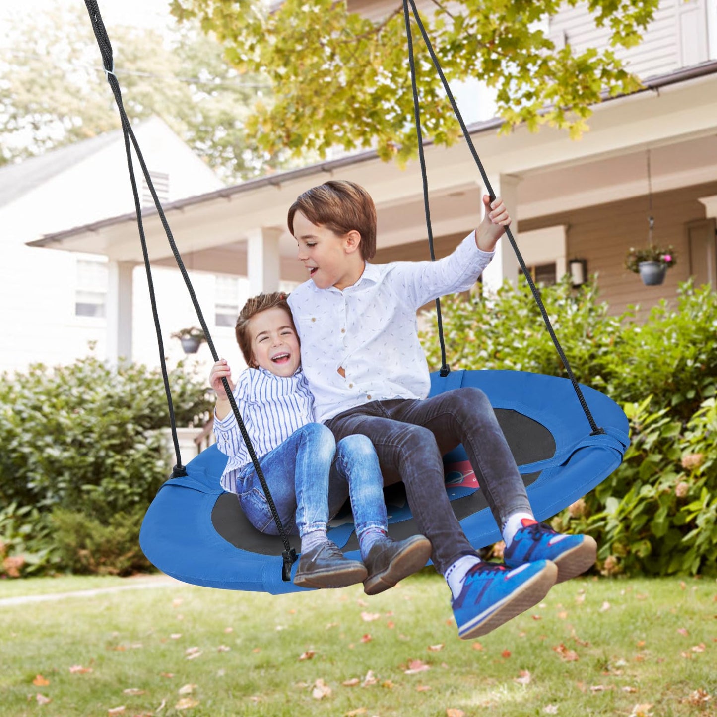 104 cm Saucer Tree Swing with 600D Oxford Fabric