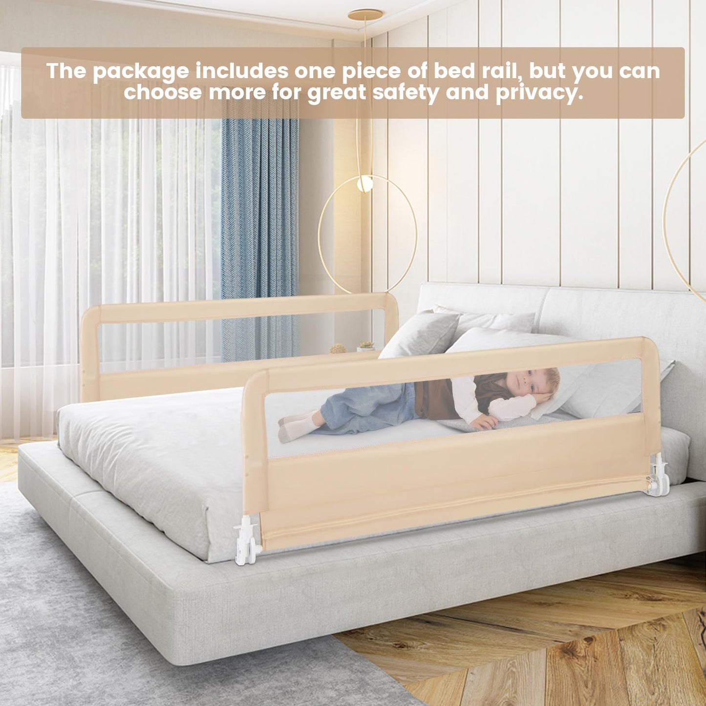 59'' Extra Long Bed Rails for Toddlers