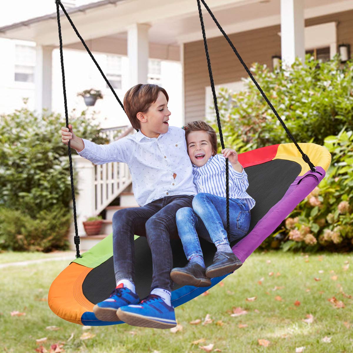60 inch Kids Nest Swing with Adjustable Hanging Ropes