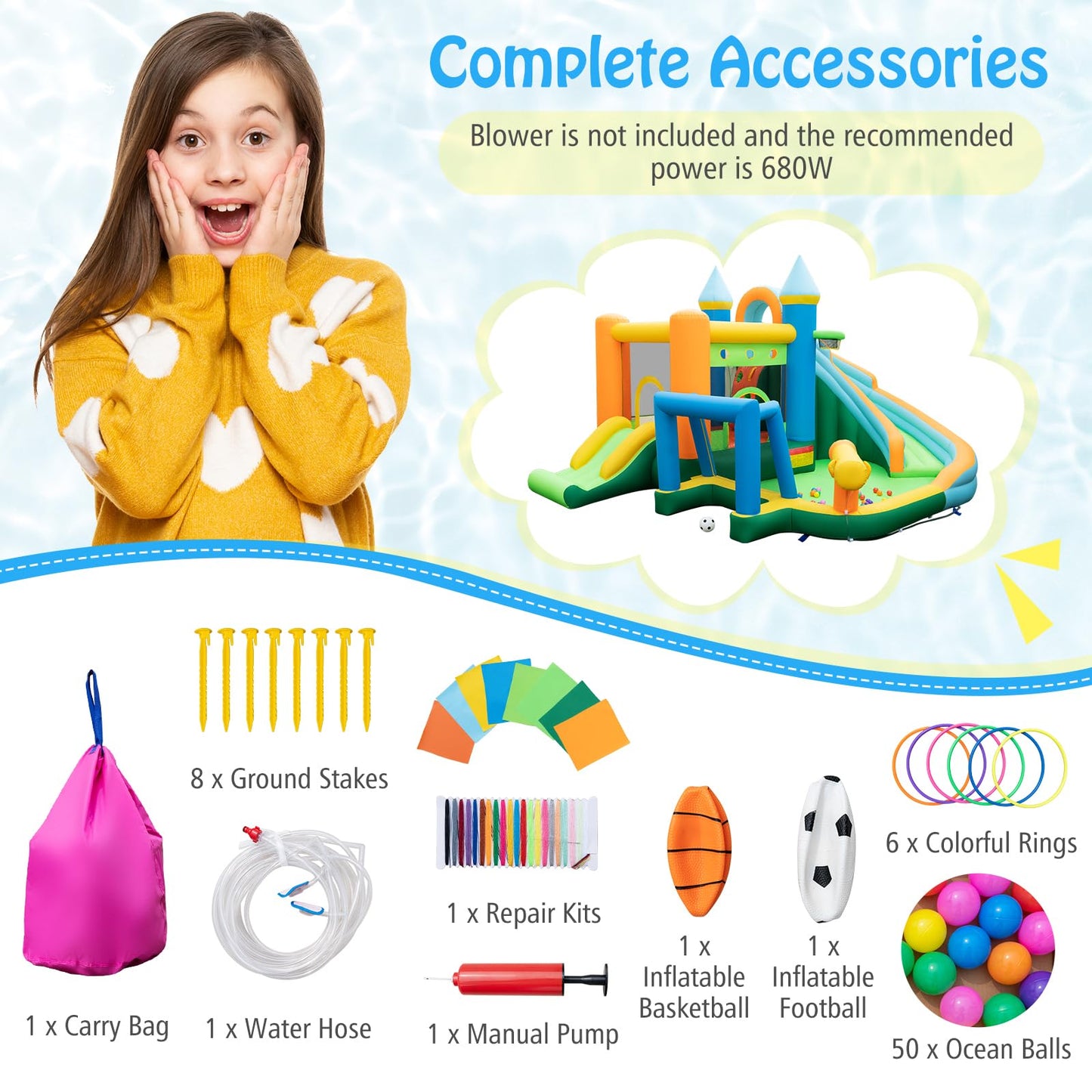 Blow Up Bounce House for Outdoor Indoor Play