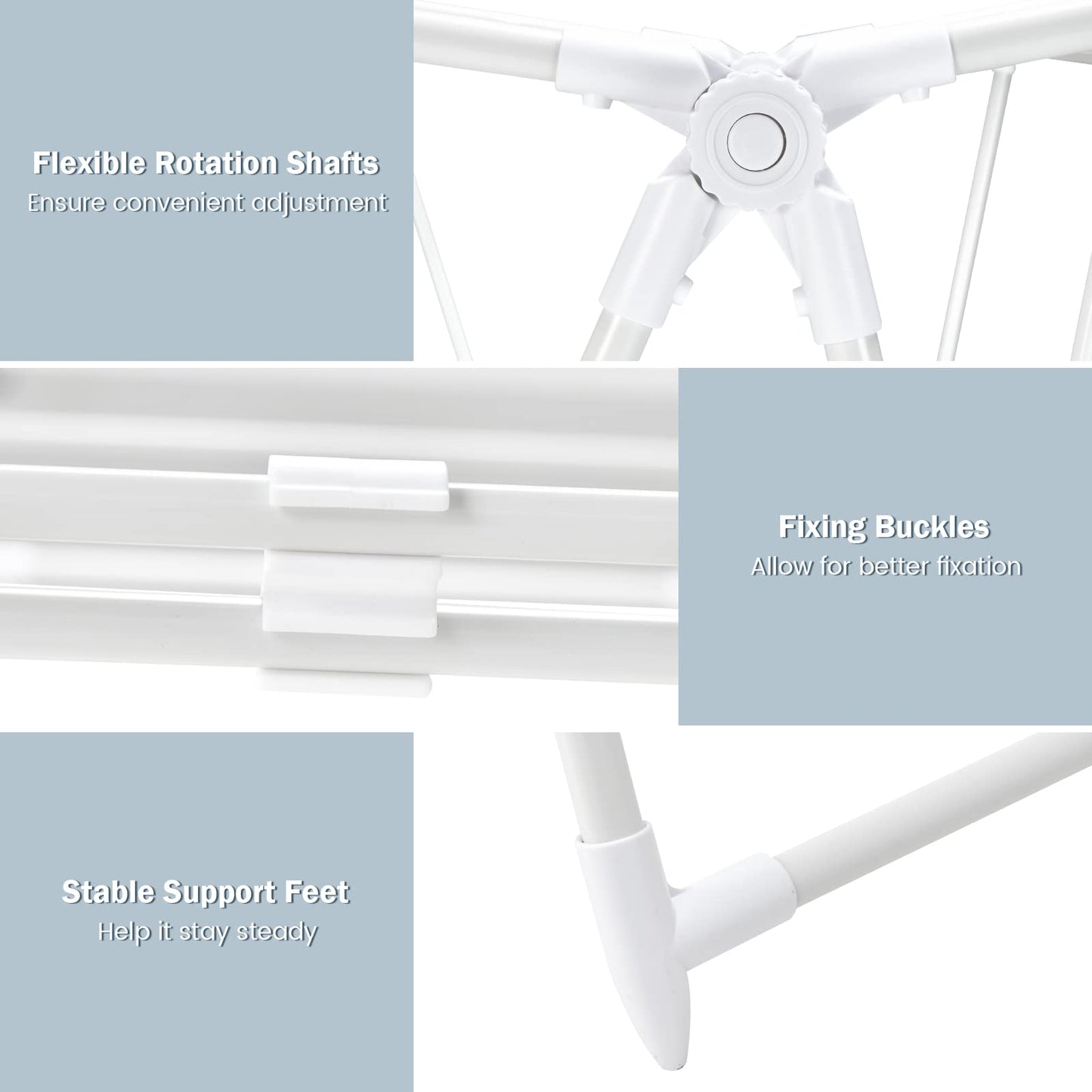 Folding Clothes Drying Rack for Indoor Outdoor