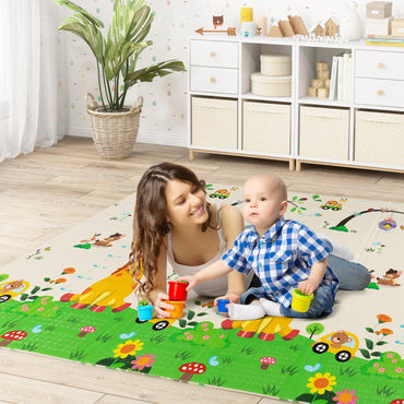 Double-Sided Extra Large Foam Playmat with Carrying Bag
