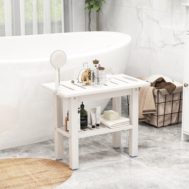 Waterproof HDPE Shower Bench Bath Stool for Inside Shower