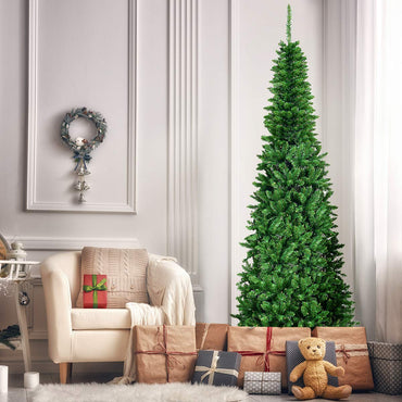 Artificial Pencil Christmas Tree with LED Lights in 3 Sizes