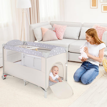 5-In-1 Baby Bassinet Crib Bedside Sleeper Nursery Center