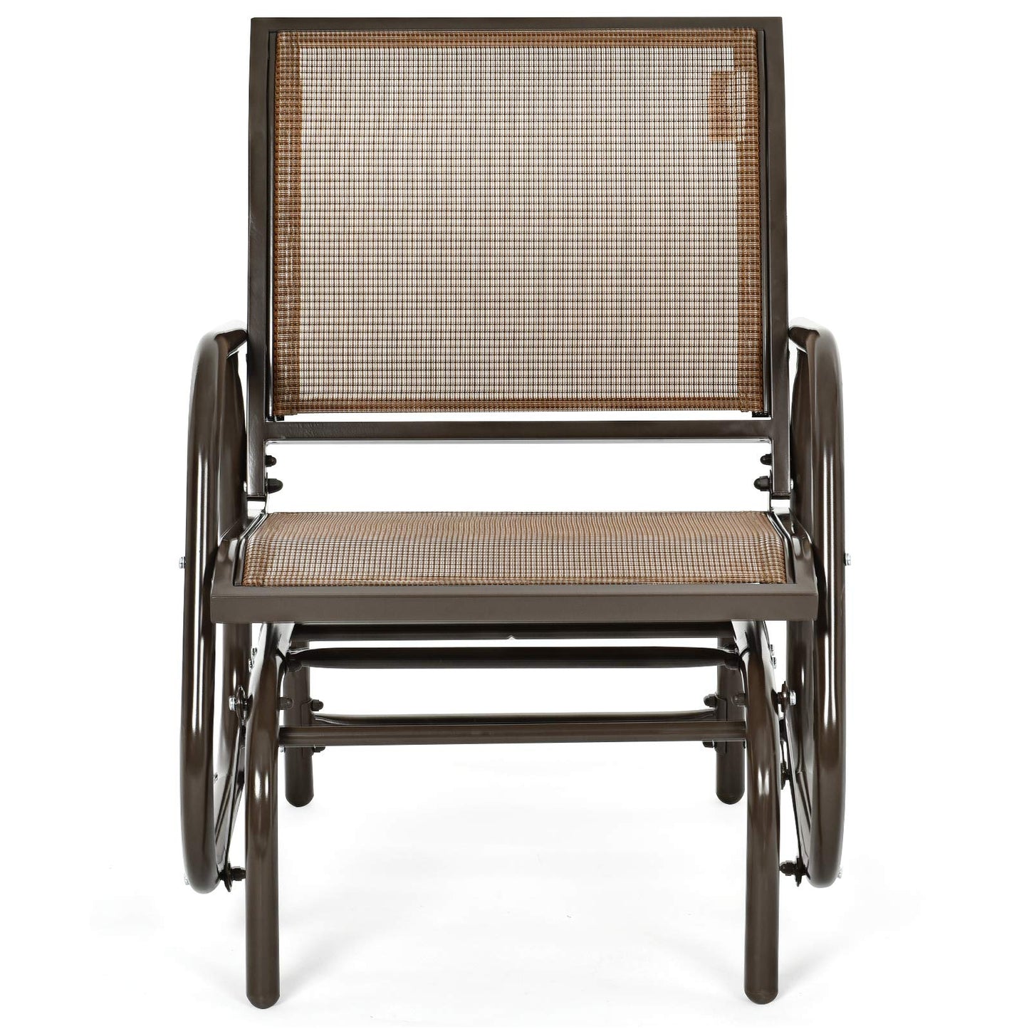 Metal Frame Single Garden Glider Chair