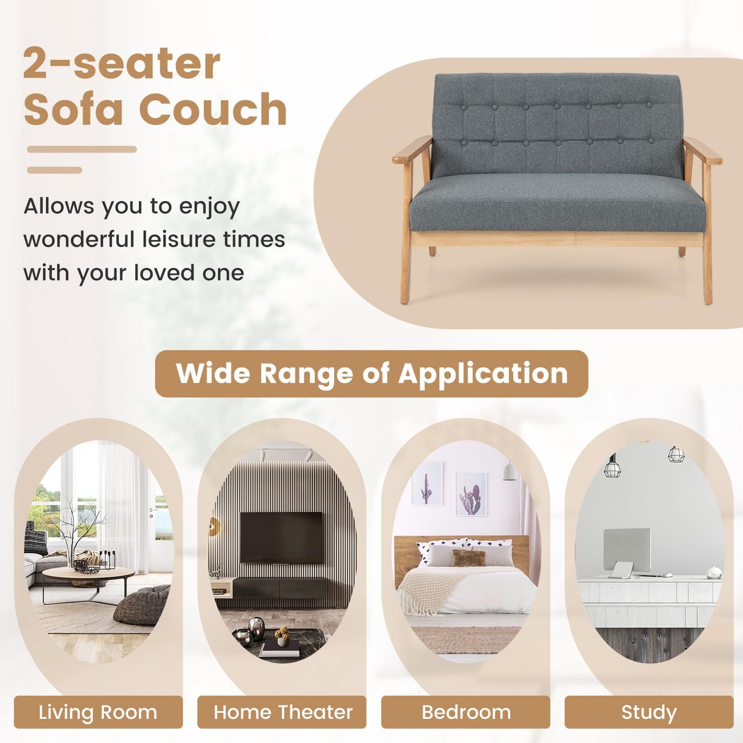 Lounge Sofa Chair for Living Room Bedroom Reception
