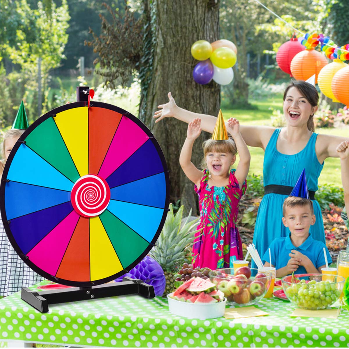 Color Prize Wheel 14 Slots Dry Eraser Trade Show Fortune