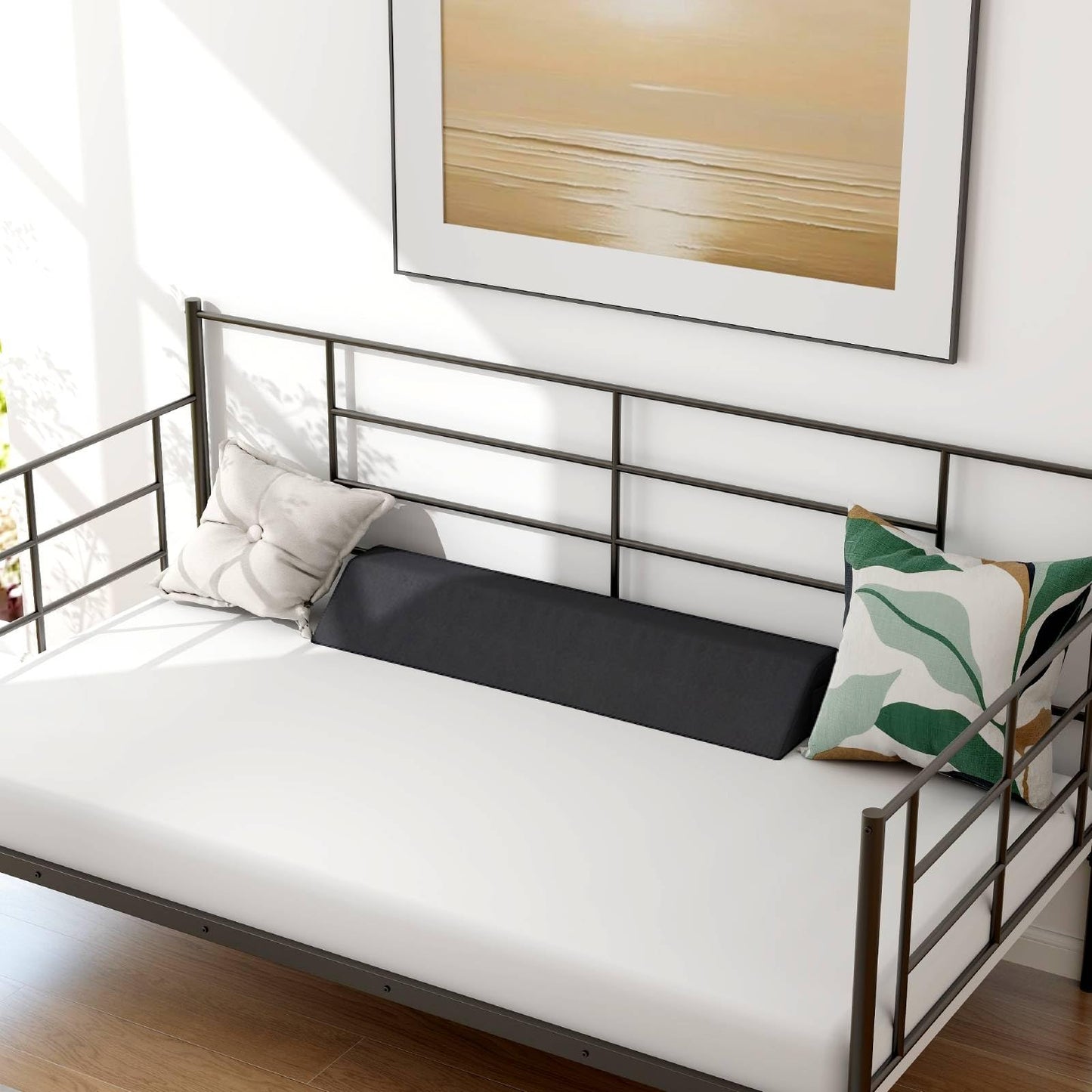 Bed Wedge Pillow with 2 Storage Pockets