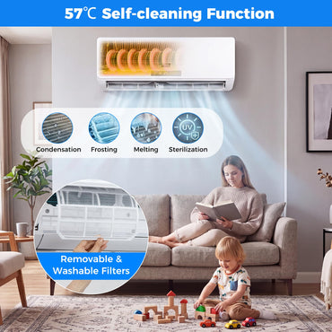 18000 BTU Mini Split Air Conditioner & Heater A++ Energy Efficient Inverter Split AC