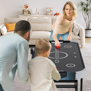 144 CM Foldable Air Hockey Table with 2 Pucks for Kids and Adults