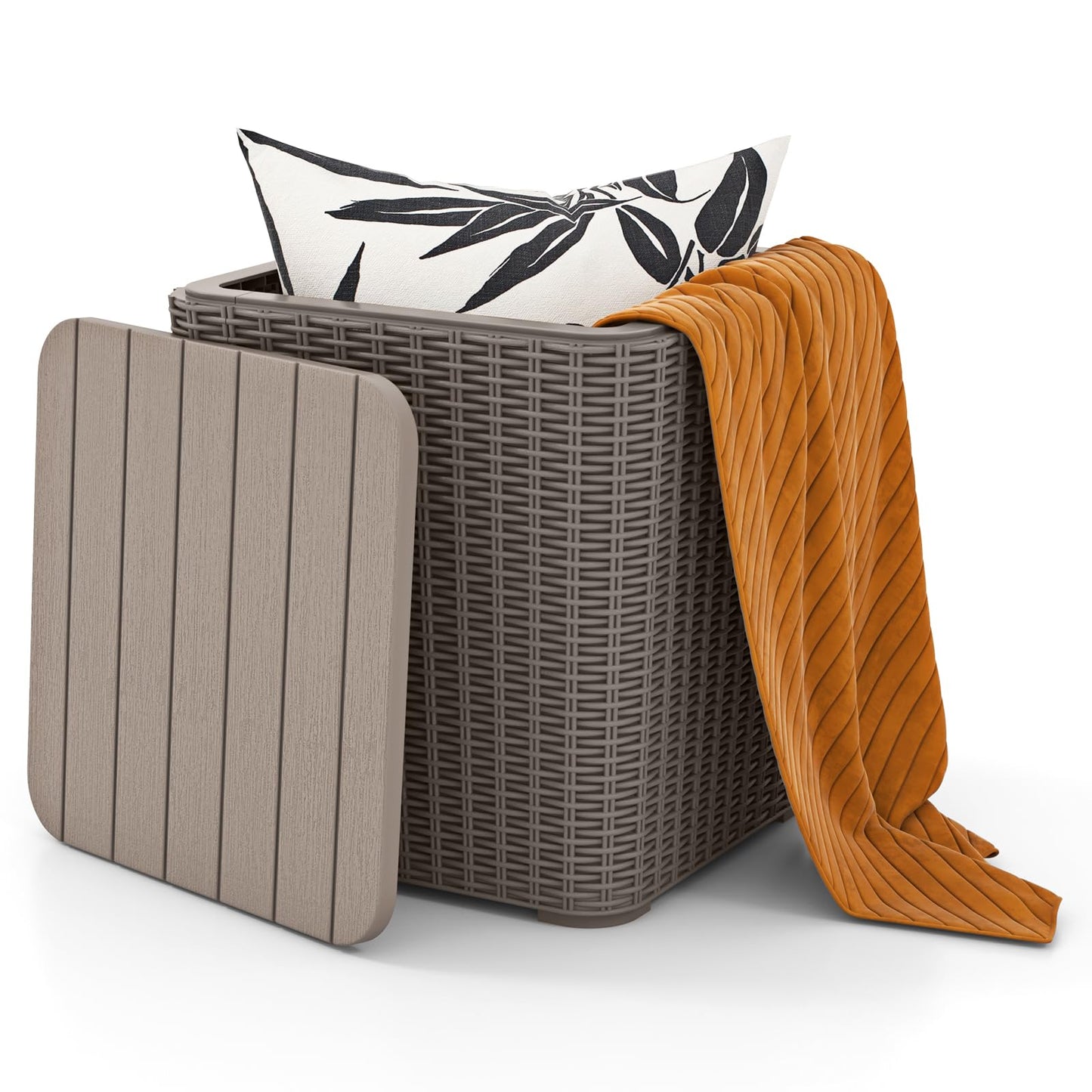 Waterproof Deck Boxes with Removable Sit-on Lid