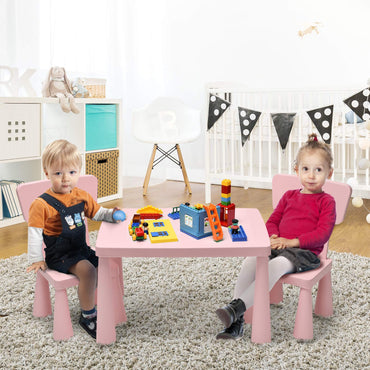 Kids Table and Chair Set, Children Multi Activity Desk with 2 Chairs