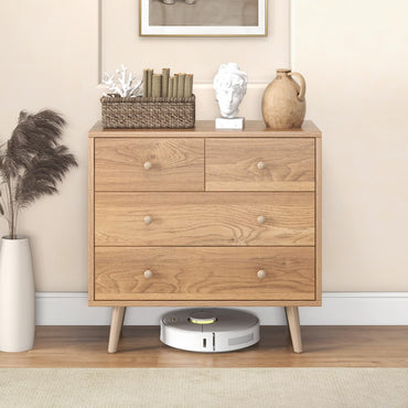 4-Drawer Dresser Modern Storage Chest Cabinet with Handles