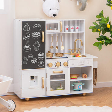 Pretend Play Kitchen for Kids with Utensils Aged 3+