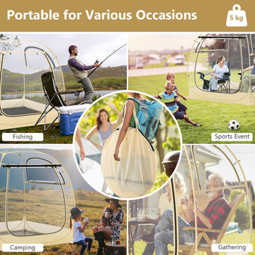 All Weather Clear Sport Shelter Dome House with Carrying Bag