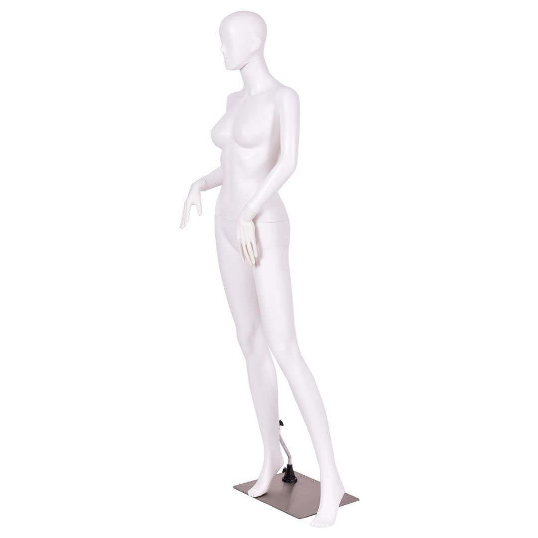 GiantexUK 177cm Female Mannequin, Detachable Full Body Dress Form with Metal Base