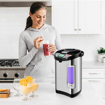 GiantexUK 5L Hot Water Dispenser, Stainless Steel Catering Urn with 24H Timer