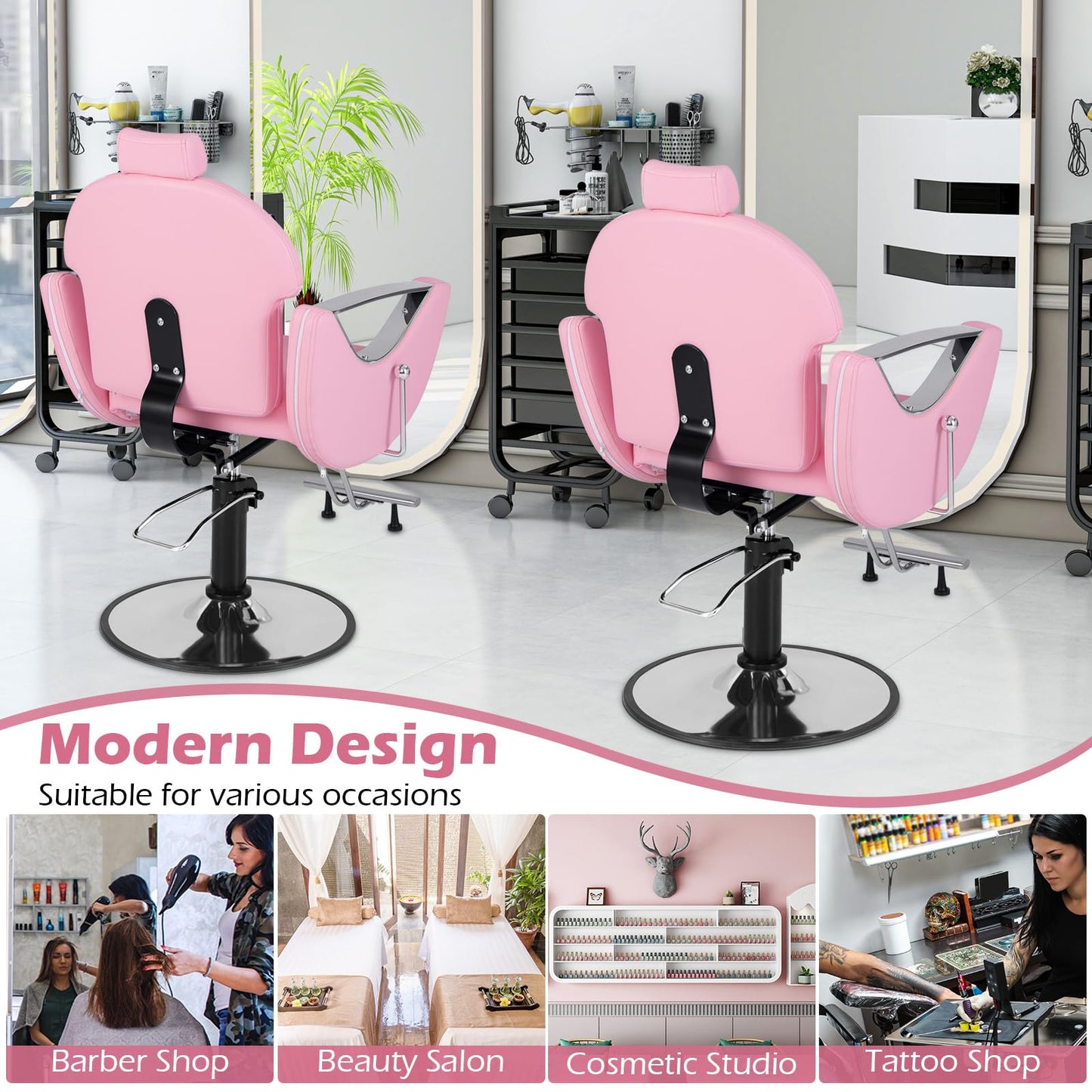 Reclining Salon Chair for Hair Stylist
