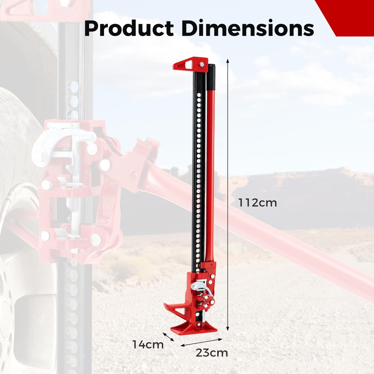112 cm 3000 kg Capacity Farm Jack for Car Truck