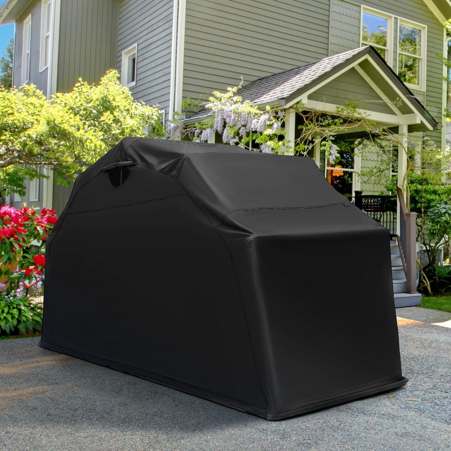 342 x 137 x 193cm 600D Oxford Waterproof Motorbike Cover Shelter