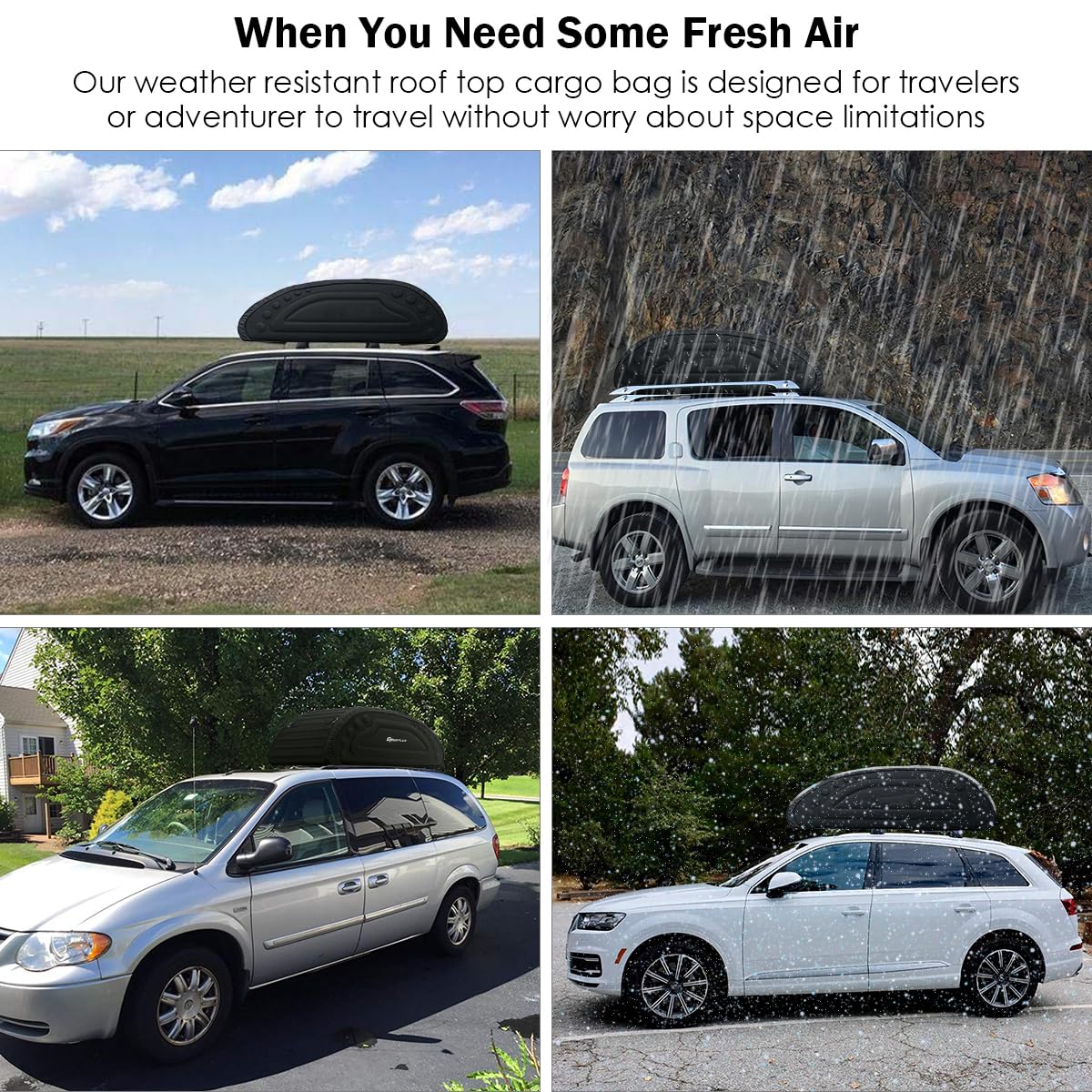 14 Cubic Feet/400L Car Roof Bag