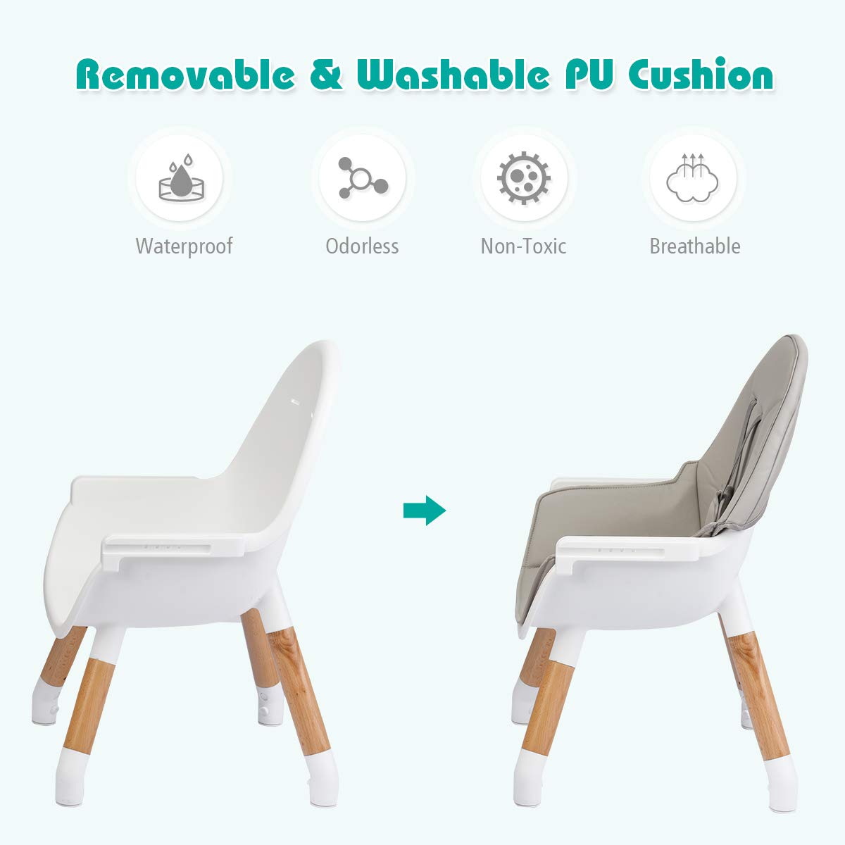 4 in 1 Convertible High Chair